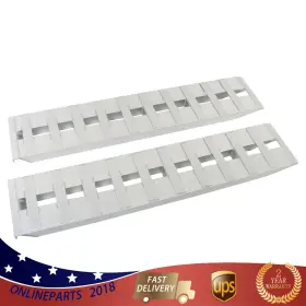 On1069164l Wflnhb 2x 6500lbs Aluminum Trailer Ramps For Car Atv Truck Auto And Hook Ends 60 Inch X 12