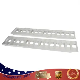 On1069334l Wflnhb 1pair 84 Inch X15 Aluminum Ramps 6000 Lbs For Truck Car Auto Trailer Hook