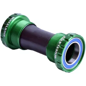 Bb-mtb-1-9 Wheels Manufacturing Bsa Bottom Bracket - Shimano Hollowtech Ii Spindle Abec 3 Green