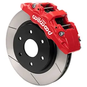 Aero6-dm Wilwood 889545107081 2021 Ford F-150 Raptor Front Brake Kit - Slotted Red