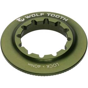 Wolf Tooth 810006808421 Centerlock Rotor Lock Ring - Internal Splined Olive Rtr-lckrng-is-olv