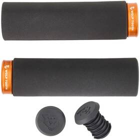 Wolf Tooth 812719020473 Fat Paw Lock-on Grips - Black/orange Fplck-blk-org