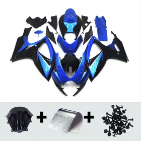 Fwk6-83 Wynmoto Black Blue Fairings Kit For 2006 2007 Suzuki Gsxr600 Gsx-r750 K6 07 Abs Bodywork
