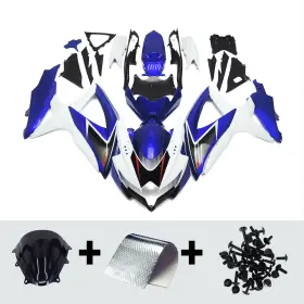 Sbanxiyu88 Wynmoto Fwk8-83 #sbanxiyu88 White Blue Bodywork For Suzuki Gsxr600 Gsx-r750 K8 2008 2009 2010 Fairings Kit