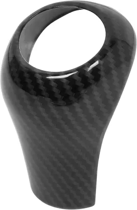 A20092200ux0056 X Autohaux Car Gear Shift Knob Panel Cover Carbon Fiber Pattern Sticker Black