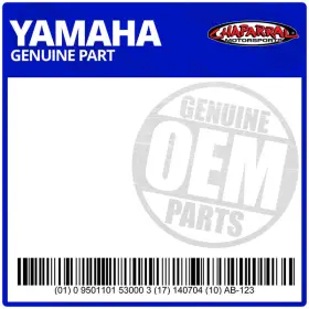 2ud-f151e-00-00 Yamaha Oem Label 2 Genuine Part For Motorcycles