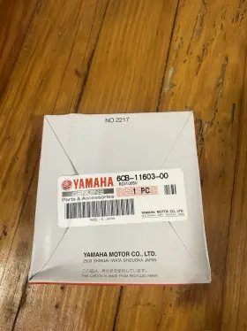 6cb-11603-00-00 Yamaha 6cb116030000 Piston Ring Set Std New Genuine Oem Part