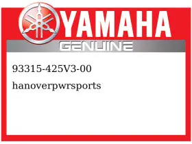 93315-425v3-00 Yamaha Oem Part Bearing Cyl.#15