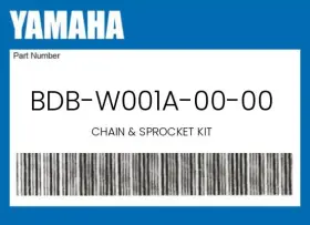 Bdb-w001a-00-00 Yamaha Genuine Chain And Sprocket Kit -