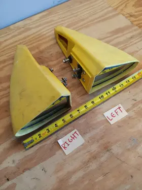 Ra700 Yamaha Waveraider 700 Side Mirror Set Rh Lh Assembly Yellow