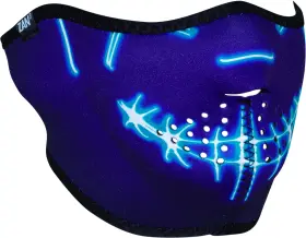 Wnfm474h Zan Headgear Half Face Mask Dystopian Osfm Blue