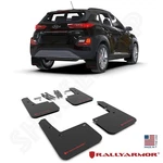 Rally Armor Ur Black Mud Flaps W/ Red Logo Fit 2018-2023 Hyundai Kona New. Price: $183.75.