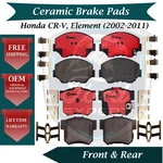 Brembo Oem Front & Rear Ceramic Brake Pads Kit For 2002-2011 Honda Cr-v Element New. Price: $128.99.