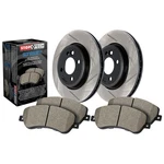 Stoptech 937.33090 Street Axle Pack; Slotted; Front Brake Kit New. Price: $428.19.