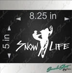 Life / Snowmobile 8.25" Decal Ski-doo Arctic Cat Polaris Yamaha New. Price: $6.97.