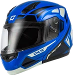 Gmax MD-04 Sector Helmet Blue/black Fits Xl With Dot Approval And Vents New. Price: $198.95.