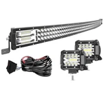 32" Led Light Bar Curved T-former Triple Row 441W Flood Spot Combo Beam Off R... New. Price: $157.52.