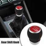 6 Speed Manual Gear Shift Knob For Subaru Impreza Wrx Sti Black Suede Red Cap New. Price: $20.20.