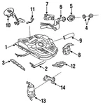 Genuine Mazda Fuel Tank Filler Neck BR70-42-210E New. Price: $44.25.