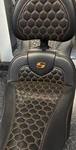 23.5 Up Saddleman Roadsofa Seat With Gel Orange Stitching. Extended Reach Used. Price: $615.00.