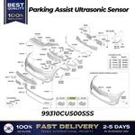 Genuine Parking Assist Ultrasonic Sensor 99310CU500SSS For Genesis GV60 G90 New. Price: $140.00.