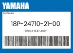 Yamaha Genuine Single Seat Assy 18P-24710-21-00 New. Price: $176.79.