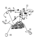 Genuine Mopar Injector Wiring 4801906AB New. Price: $199.92.