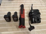 Snap On CTR861K2 14.4V Microlithium Brushless Cordless Ratchet Kit, W/cord Used. Price: $399.95.