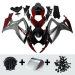 Red Silver Fairing Kit For Suzuki GSXR600 GSXR750 2006 2007 Injection Bodywork New. Price: $355.95.