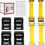 Wheel Chock Tie Down Kit (4,500LB Break Strength) Heavy Duty Trailer Tire Straps New. Price: $104.70.