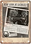 1938 Lasalle Vintage Auto Ad Retro Look Reproduction Metal Sign A14370 New. Price: $36.95.