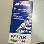 Ac Delco PF1704 Oil Filter 89058384 Genuine Oem New. Price: $14.29.