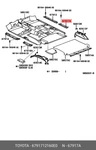 Original Plate, Rear Door Scuff, Right, 6791712160E0 For Toyota 67917-12160-E0 Neu. Price: $56.04.