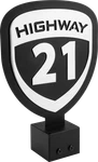 Highway 21 Helmet Tree Header Sign Promotional New. Price: $13.61.