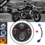 7" Inch 100W Led Headlight High Low Black For Honda Yamaha Ducati Motorcycle New. Price: $118.96.
