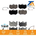 Front Rear Ceramic Disc Brake Pads And Wear Sensors Kit For Porsche Cayenne New. Price: $101.96.