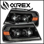 Alpharex Alpha-black Luxx Led Projector Headlights 04-08 Ford F150/06-08 Mark Lt New. Price: $795.00.