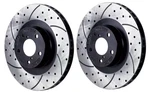 Front Drilled And Slotted Disc Brake Rotors Set For 86-89 Prelude, Acura Legend New. Price: $93.16.
