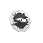 FR3Z-6640526-5S Drake Muscle Cars Silver Fuel Door Comp Series With 5.0 Logo New. Price: $58.95.