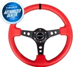 New Nrg Steering Wheel 350MM Red Leather Black Center Mark RST-006RR-BS-B. Price: $147.40.