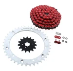 Red O-ring Chain & Silver Sprocket 15/40 102L Fits 1997-2000 Yamaha 350 Warrior New. Price: $74.75.