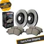 Stoptech 937.33090 Street Slotted 1-PIECE Front Brake Kit For 15-17 Vw E-golf New. Price: $438.84.
