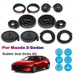 Rubber Seal Strip Trim Weather Draft Wind Noise Reduction Kit For Mazda 3 Sedan New. Price: $53.72.