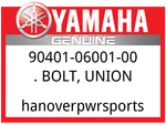 Yamaha Oem Part 90401-06001-00 Bolt, Union New. Price: $11.49.