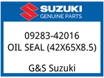 Suzuki Oem Part 09283-42016 SEAL,OIL,42X65X8.5 (42X65X8.5 New. Price: $21.31.
