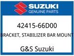 Suzuki Oem Part 42415-66D00 Plate, Rr Stabilizer New. Price: $9.98.