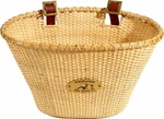 Nantucket Bicycle Lightship Oval Basket Natural Rattan + Leather Strap 14X10X8.5 New. Price: $48.93.