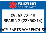Suzuki Oem Part 09262-22018 Bearing. Rh New. Price: $22.54.