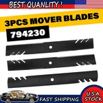3PK Lawn Mover Blades For Hustler Mowers With 60 Decks 794230 793935 794214 New. Price: $48.80.