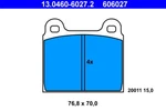 Ate 13.0460-6027.2 Brake Pad Set, Disc Alfa Romeo, Ford, Mercedes-benz, Neu. Price: $38.06.